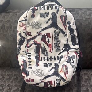 Nike Air Jordan jumpman Black and White Backpack